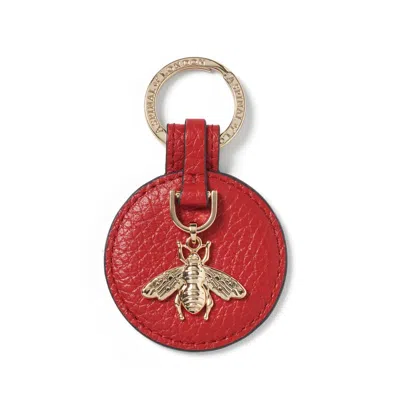 Aspinal Of London Bee Keyring In Red