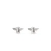 Aspinal Of London Bee Stud Earrings In Silver