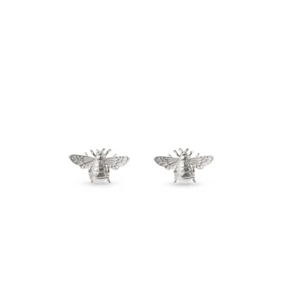 Aspinal Of London Bee Stud Earrings In Silver