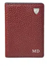 Aspinal Of London Bi-fold Card Holder In Burgundy