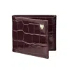 Aspinal Of London Billfold Coin Wallet In Burgundy