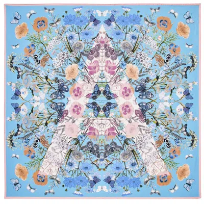 Aspinal Of London Botanical 'a' Silk Scarf