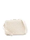 Aspinal Of London Leather Slot Weave Camera Bag In Neutrals
