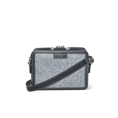 Aspinal Of London Camera Crossbody In Blue