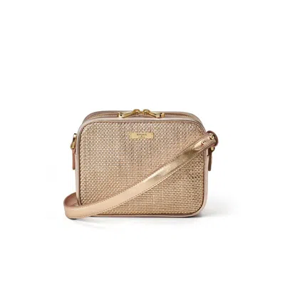Aspinal Of London Camera Crossbody In Gold