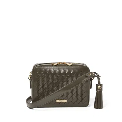 Aspinal Of London Camera Crossbody In Green