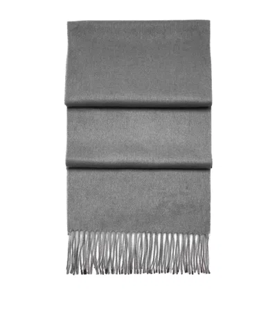 Aspinal Of London Cashmere Scarf In Grey