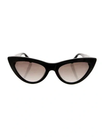 Pre-owned Aspinal Of London Cat-eye Gradient Sunglasses In Black
