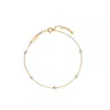 Aspinal Of London Celeste Swiss Blue Topaz Bracelet In Gold
