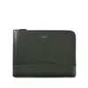 Aspinal Of London City Laptop Leather Folio Case In Green