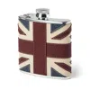 Aspinal Of London Classic 5oz Leather Hip Flask In Multi