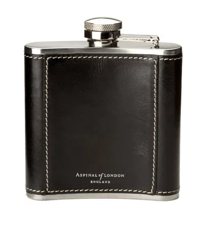ASPINAL OF LONDON CLASSIC 5OZ LEATHER HIP FLASK