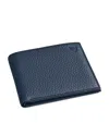 Aspinal Of London Classic Billfold Leather Wallet In Navy