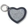 Aspinal Of London Como Heart Key Ring In Blue