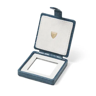 Aspinal Of London Compact Mirror In Blue
