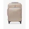 Aspinal Of London Taupe Connaught Cabin Leather Suitcase In Brown