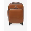 Aspinal Of London Tan Connaught Cabin Leather Suitcase In Brown