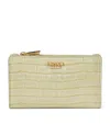 Aspinal Of London Croc-embossed Leather Mayfair Wallet