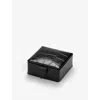 Aspinal Of London Croc-embossed Leather Stud Box In Black