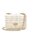 Aspinal Of London Womens Oyster Lottie Metallic-tweed Shoulder Bag In Neutral