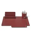 Aspinal Of London Desk Accessories Set In Red