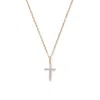 Aspinal Of London Diamond Cross Pendant Necklace In Gold