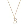 Aspinal Of London Diamond Initial Necklace In Gold