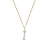 Aspinal Of London Diamond Initial Necklace In Gold