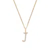 Aspinal Of London Diamond Initial Necklace In Gold
