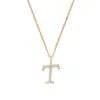 Aspinal Of London Diamond Initial Necklace In Gold