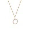 Aspinal Of London Diamond Initial Necklace In Gold