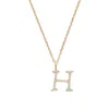 Aspinal Of London Diamond Initial Necklace In Multi
