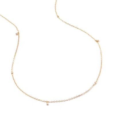 Aspinal Of London Diamond Starlight Necklace In Gold