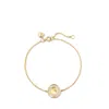Aspinal Of London Diamond Wax Seal Bracelet In Gold