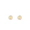 Aspinal Of London Diamond Wax Seal Earrings In Gold