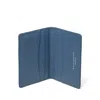 Aspinal Of London Double Fold Credit Card Holder In Blue