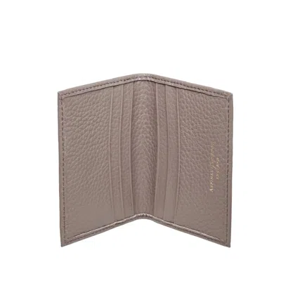 Aspinal Of London Double Fold Credit Card Holder In Pink