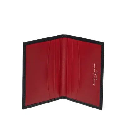 Aspinal Of London Double Fold Credit Card Holder In Red