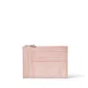 Aspinal Of London Double Sided Zipped Card & Coin Holder In Pink
