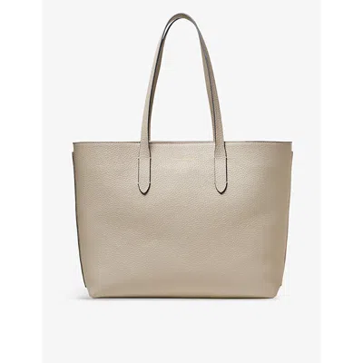 Aspinal Of London Dove Grey Regent Leather Tote Bag