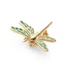 Aspinal Of London Dragonfly Brooch In Gold