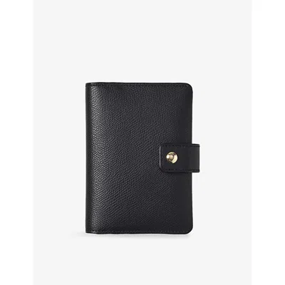 Aspinal Of London Black Duo Leather Passport Cover