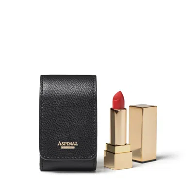 Aspinal Of London Duo Lipstick Case In Black