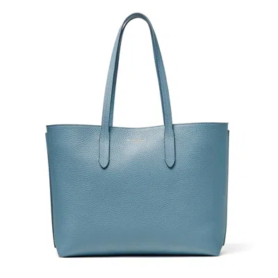 Aspinal Of London East West Tote In Blue