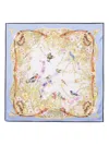Aspinal Of London Edwardian Garden Scarf In Blue