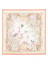 Aspinal Of London Edwardian Garden Silk Scarf