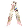 Aspinal Of London Edwardian Garden Skinny Silk Scarf In Multi