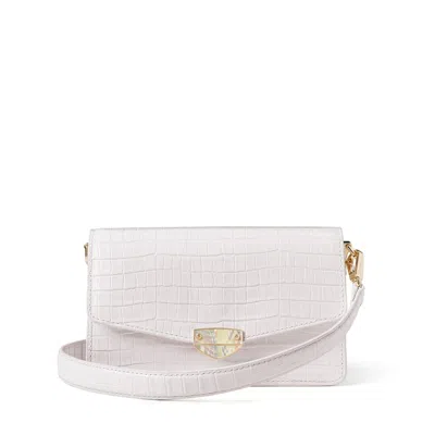 Aspinal Of London Eliza Clutch In White