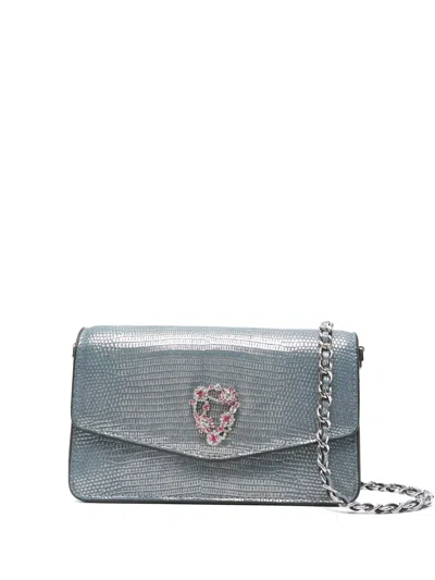 Aspinal Of London Eliza Embellished Mini Bag In Silver