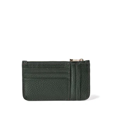 Aspinal Of London Ella Card & Coin Holder In Green